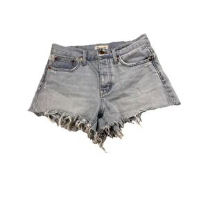 Madewell‎ Women Relaxed Button Front Cut Off Jean Shorts Size 25